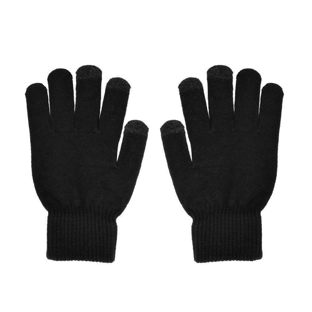 Touch screen gloves triangle for woman black - TopMag