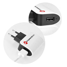 Заредете изображение във визуализатора на галерията – Travel charger for iPhone 8-pin + кабел forcell - TopMag
