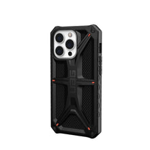 Заредете изображение във визуализатора на галерията – ( uag ) urban armor gear case monarch for iphone 13 pro black kevlar - TopMag
