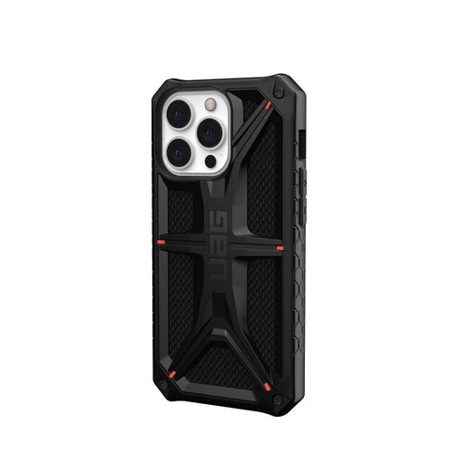 ( uag ) urban armor gear case monarch for iphone 13 pro black kevlar - TopMag