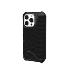 Заредете изображение във визуализатора на галерията – ( uag ) urban armor gear metropolis гръб за iphone 13 pro black kevlar - TopMag

