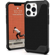 Заредете изображение във визуализатора на галерията – ( uag ) urban armor gear metropolis lt case for iphone 13 pro magsafe kevlar - czarna - TopMag

