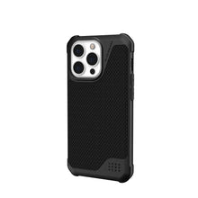 Заредете изображение във визуализатора на галерията – ( uag ) urban armor gear metropolis lt гръб за iphone 13 pro black kevlar - TopMag
