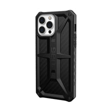 Заредете изображение във визуализатора на галерията – ( uag ) urban armor gear monarch гръб за iphone 13 pro max carbon fiber - TopMag

