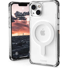 Заредете изображение във визуализатора на галерията – ( uag ) urban armor gear plyo for iphone 13 kompatybilna z magsafe transparent - TopMag
