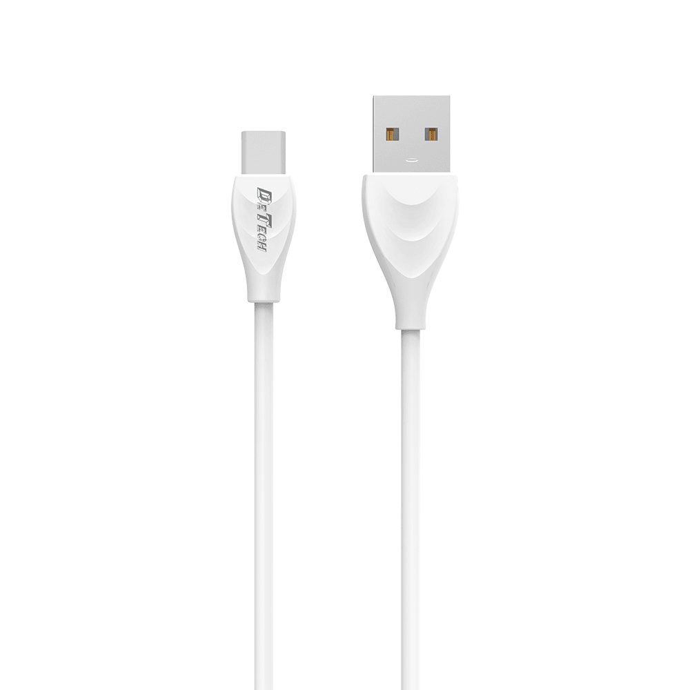 USB кабел към Type C 2A /БЪРЗО ЗАРЕЖДАНЕ/ - бял - само за 5.49 лв
