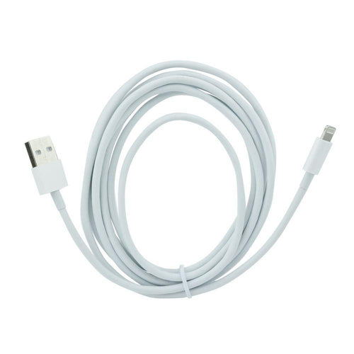 USB кабел за Applele Lightning (2 метра) бял - само за 14.9 лв