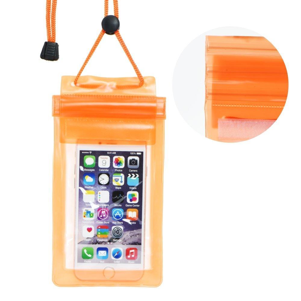 Водоустойчива торбичка за телефон - оранжево - TopMag