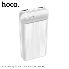 Заредете изображение във визуализатора на галерията – Външна батерия / Power bank Hoco 20 000mah  j52a бял - само за 45.4 лв
