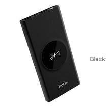 Заредете изображение във визуализатора на галерията – Външна батерия / Power bank Hooco с безжично зареждане 10 000mah j37 wisdom черен - само за 46.8 лв
