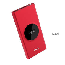 Заредете изображение във визуализатора на галерията – Външна батерия / Power bank Hooco с безжично зареждане 10 000mah j37 wisdom червен - само за 46.8 лв
