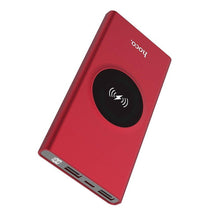 Заредете изображение във визуализатора на галерията – Външна батерия / Power bank Hooco с безжично зареждане 10 000mah j37 wisdom червен - само за 46.8 лв
