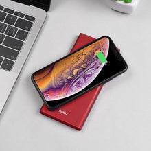 Заредете изображение във визуализатора на галерията – Външна батерия / Power bank Hooco с безжично зареждане 10 000mah j37 wisdom червен - само за 46.8 лв
