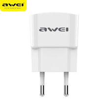 Заредете изображение във визуализатора на галерията – Wall charger awei c832 2.1a + iPhone кабел white - само за 19 лв
