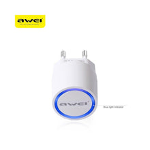 Заредете изображение във визуализатора на галерията – Wall charger awei c900 2xusb white - само за 22.7 лв
