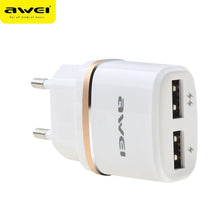 Заредете изображение във визуализатора на галерията – Wall charger awei c930 2xusb gold - само за 18.9 лв
