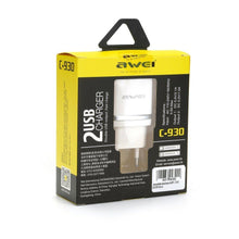Заредете изображение във визуализатора на галерията – Wall charger awei c930 2xusb white - само за 20.1 лв
