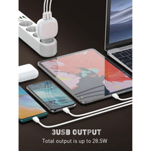 Заредете изображение във визуализатора на галерията – Wall charger ldnio a3510q dual fast charging protocol qc 3.0+pd 28,5w with usb c cable - TopMag
