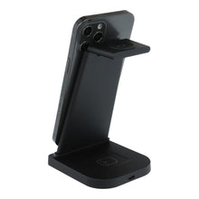 Заредете изображение във визуализатора на галерията – Wireless charger with led 3in1 15w b-12 black - TopMag
