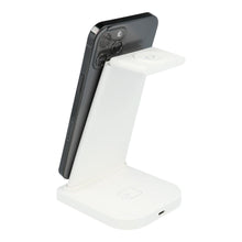 Заредете изображение във визуализатора на галерията – Wireless charger with led 3in1 15w b-12 white - само за 50.2 лв
