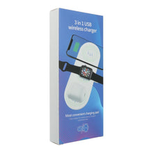Заредете изображение във визуализатора на галерията – Wireless charger with led 4in1 15w kt-iw white - само за 52.6 лв
