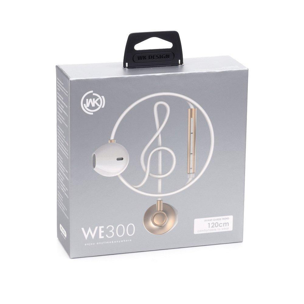 Wk-Design earphone stereo we300 златен - само за 9.99 лв