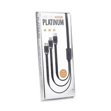 Заредете изображение във визуализатора на галерията – Wk-Design кабел USB platinium 3 в 1  wdc-010 черен - само за 7.99 лв

