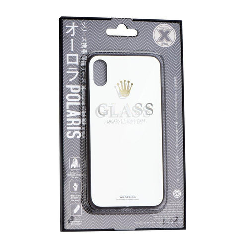 Wk-Design polaris series стъклен гръб за iPhone 7 / 8 / SE 2020 бял - само за 22.8 лв