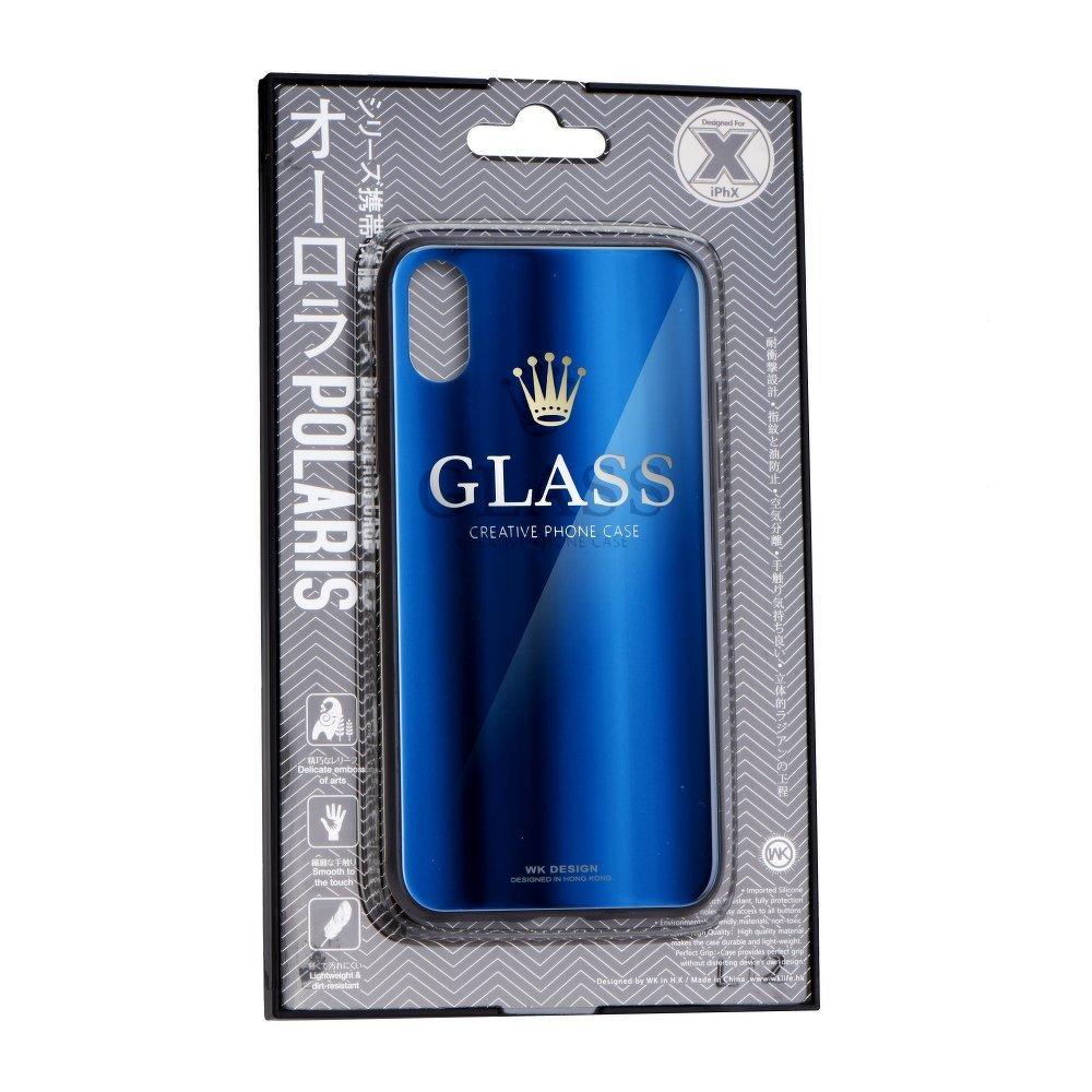 Wk-Design polaris series стъклен гръб за iPhone 7 /  8 / SE 2020 син - само за 22.8 лв