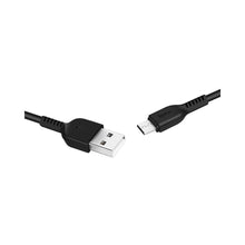 Заредете изображение във визуализатора на галерията – X13 easy charged micro charging кабел черен 1 meter - TopMag
