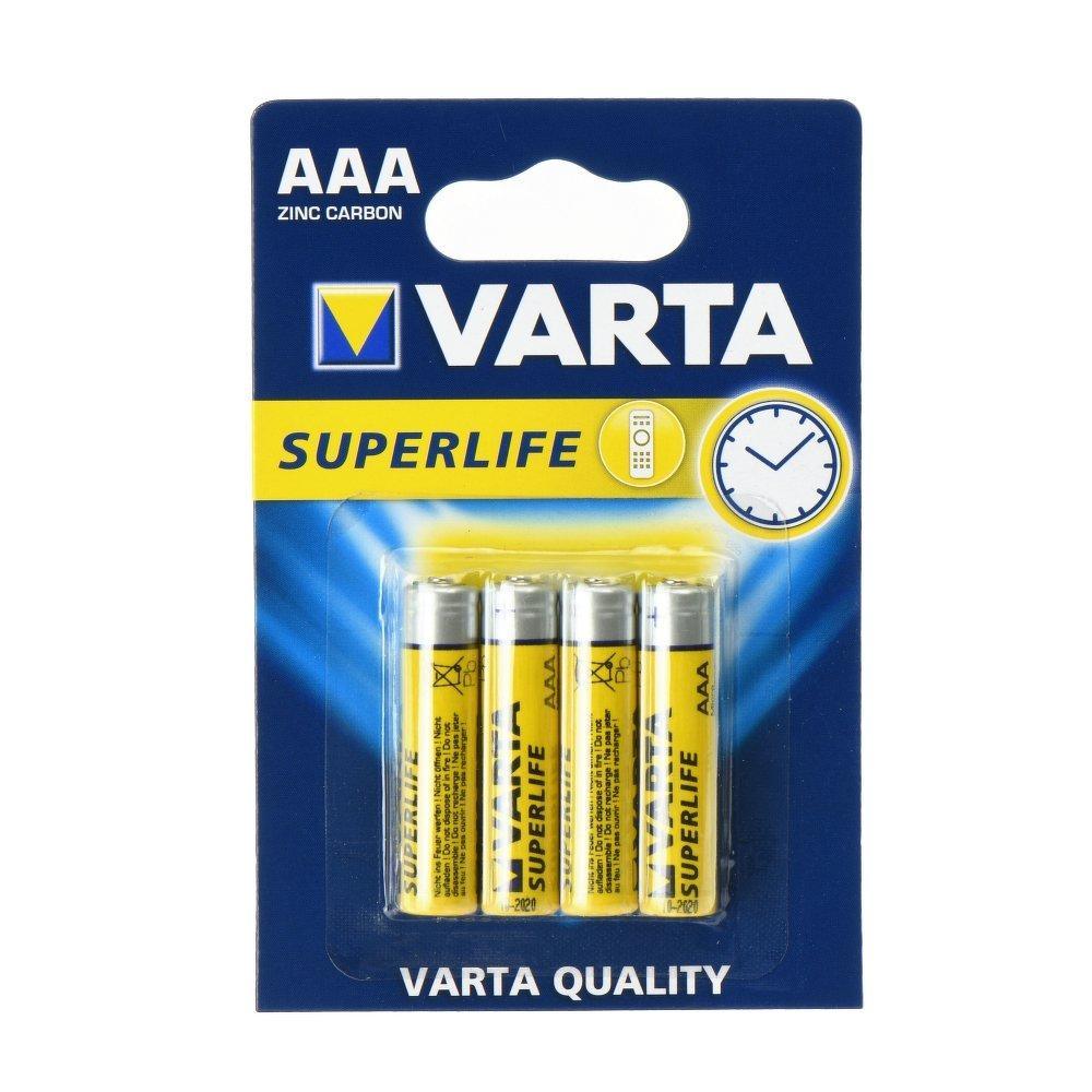 Zinc батерия varta superlife r3 (aaa) - 4 piecies - TopMag