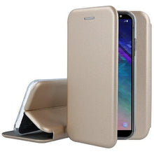 Заредете изображение във визуализатора на галерията – Калъф тип книга forcell elegance за samsung a6 plus 2018 златен - TopMag
